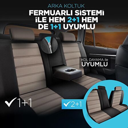 PANDA SPECİAL SERİSİ JAKAR KUMAŞ OTO KOLTUK KILIFI