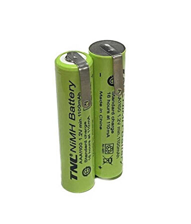 2.4v 1100mAH AAA İnce Pilli Traş Makinesi Pili