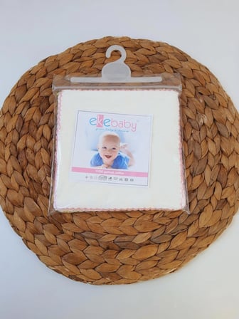 17x17cm 10'lu Ekebaby %100 Pamuk Penye Kumaş Bebek Ağız Bezi Mendili