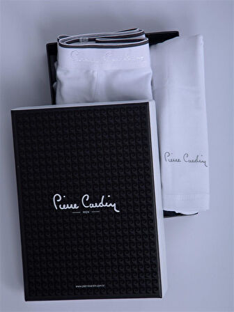 Pierre Cardin Pamuk-Modal Karışımlı Erkek Atlet-Boxer Set Takım 140-PC BEYAZ