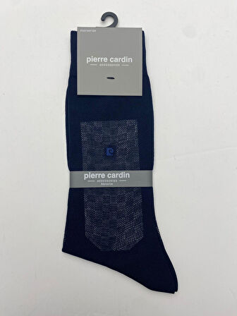 PİERRE CARDİN  Merserize 6'lı Erkek Uzun Soket Socks Çorap 191-PC LACİVERT