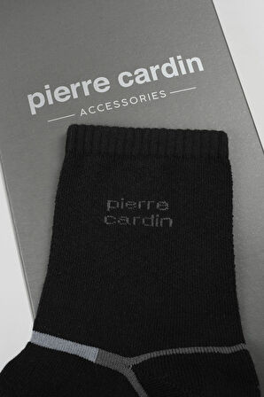 PİERRE CARDİN Pamuk 6'lı Erkek Kısa Soket Tenis Çorabı 5011-PC SİYAH
