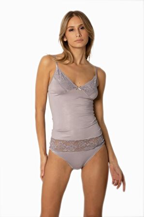 Kadın Royal Dantelli Penye Atlet Külot Set 325