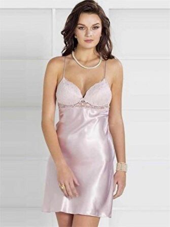 Pierre Cardin 600 Saten Kısa Gecelik