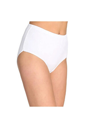 Kadın Siyah 6'lı %100 Pamuklu Yüksek Bel Bato Külot