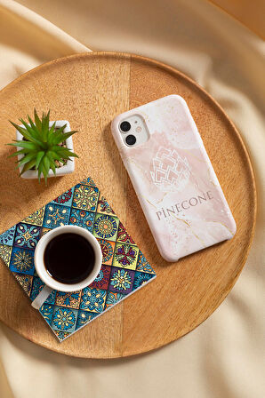 Etnik Desen Taş Bardak Altlığı Masaüstü Koruyucu Altlık 4 Parça Set 10x10cm Stone Coasters