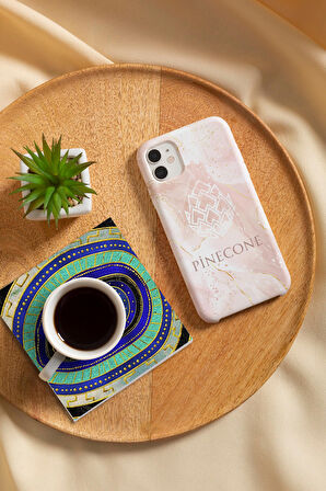 Nazar Taş Bardak Altlığı Masaüstü Koruyucu Altlık 4 Parça Set 10x10cm Stone Coasters