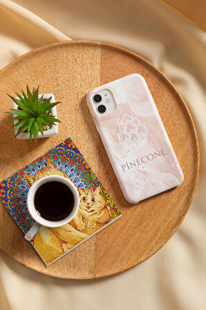 Louis Wain Kediler Taş Bardak Altlığı Masaüstü Koruyucu Altlık 4 Parça Set 10x10cm Stone Coasters