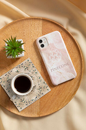 Şahmeran, Hayat Ağacı, Nar Taş Bardak Altlığı Masaüstü Koruyucu Altlık 4 Parça Set 10x10cm Stone Coasters