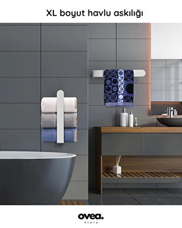 Paslanmaz Çelik Havluluk / 30 cm / Yapışkanlı Tasarım / Havlu Askısı