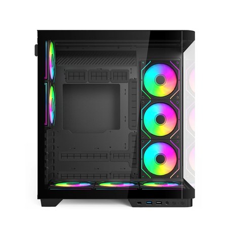 Hyper Rocket V335R ATX 8 Argb Fan Siyah Oyuncu Kasası