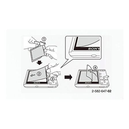 Sony PCK-L25 Cyber-shot 3.5” Ekran Koruyucu – DSC-HX1, DSC-HX100V, DSC-HX200V, DSC-HX300, DSC-HX400V
