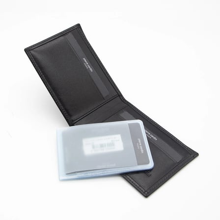 Pierre Cardin Siyah Analin Deri Kredi Kartlık 075A55