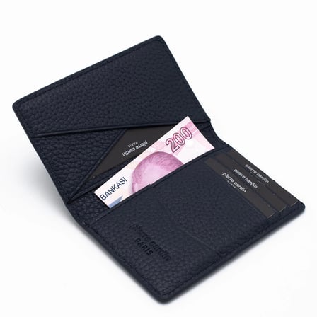 Pierre Cardin Lacivert Unisex Deri Kartlık 0123L1N