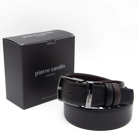 Pierre Cardin Siyah-Kahve Çift Yönlü Deri Kemer PC-CİFT01H2N