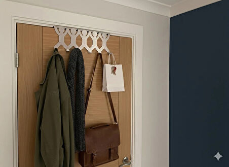 Paslanmaz Çelik Kapı Askılık/37 cm/Bornoz Askılık