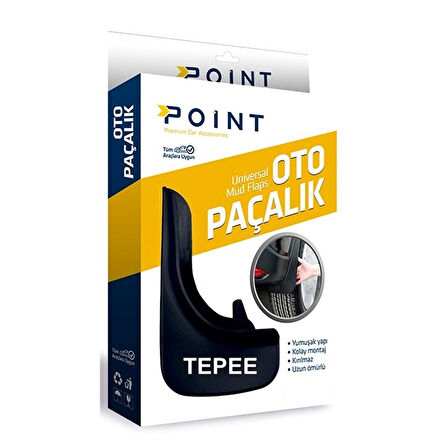 Peugeot Partner Tepee Paçalık Tozluk Çamurluk Siyah 2'li