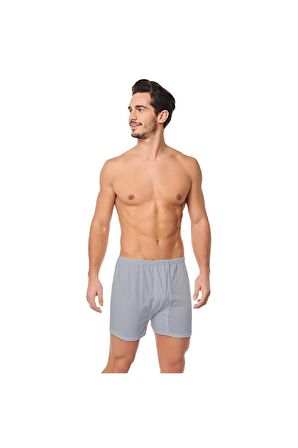 Erkek Gri Pamuklu Arjantin Paçalı Boxer