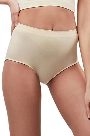 Elit Life 811 ( A-01 ) Yüksek Bel Dikişsiz Esnek Slip Külot 3 Adet