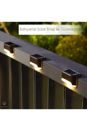 Özel Seri Otomatik Işık Basamak Solar Güneş Enerjili Bahçe Aydınlatma 4 Adet