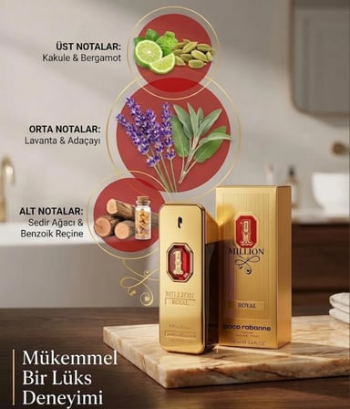 Paco Rabanne 1 Million Royal Parfum 100 ml Erkek Parfüm (Özel Seri/ Ambalajlı LMN-1M-ROYAL)