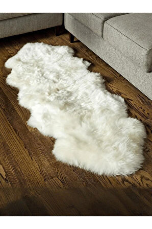 Kuzu Post Peluş Premium Yumuşacık Tüylü Halı Çift Kafa