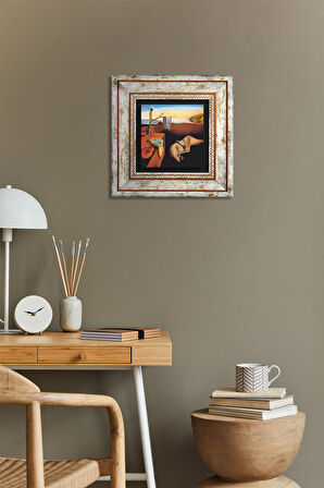 Salvador Dalí Belleğin Azmi Taş Duvar Tablosu Çerçeveli Duvar Dekoru Wall Art