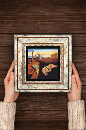 Salvador Dalí Belleğin Azmi Taş Duvar Tablosu Çerçeveli Duvar Dekoru Wall Art