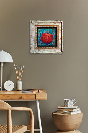 Nar Taş Duvar Tablosu Çerçeveli Duvar Dekoru Wall Art