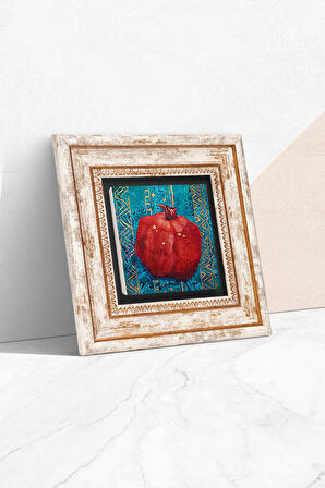 Nar Taş Duvar Tablosu Çerçeveli Duvar Dekoru Wall Art