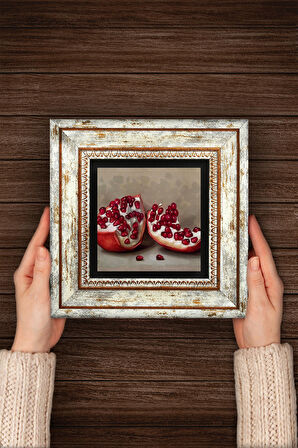 Nar Taş Duvar Tablosu Çerçeveli Duvar Dekoru Wall Art