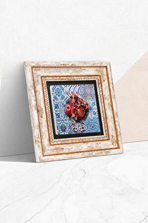 Nar Taş Duvar Tablosu Çerçeveli Duvar Dekoru Wall Art