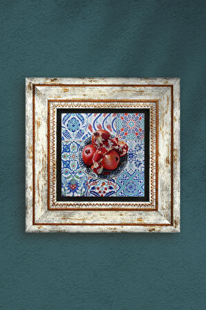 Nar Taş Duvar Tablosu Çerçeveli Duvar Dekoru Wall Art