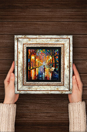 Fenerler Tablosu Taş Duvar Tablosu Çerçeveli Duvar Dekoru Wall Art