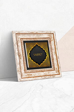 Sabret Taş Duvar Tablosu Çerçeveli Duvar Dekoru Wall Art