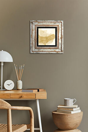 Soyut Sanat Taş Duvar Tablosu Çerçeveli Duvar Dekoru Wall Art