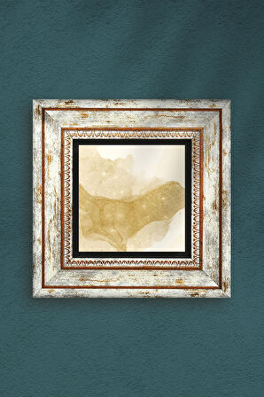 Soyut Sanat Taş Duvar Tablosu Çerçeveli Duvar Dekoru Wall Art
