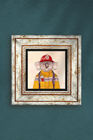 Koala Taş Duvar Tablosu Çerçeveli Duvar Dekoru Wall Art