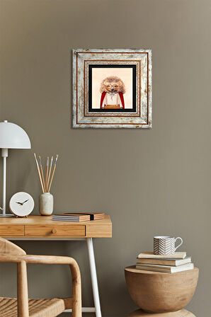 Kirpi Taş Duvar Tablosu Çerçeveli Duvar Dekoru Wall Art