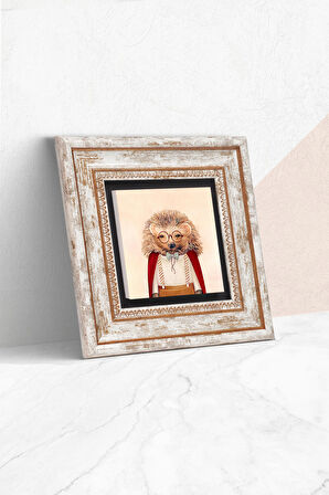 Kirpi Taş Duvar Tablosu Çerçeveli Duvar Dekoru Wall Art