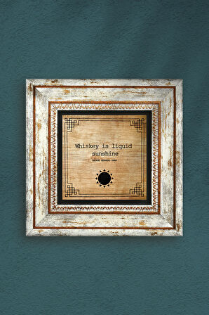 Viski Taş Duvar Tablosu Çerçeveli Duvar Dekoru Wall Art