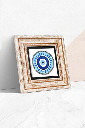 Nazar Taş Duvar Tablosu Çerçeveli Duvar Dekoru Wall Art