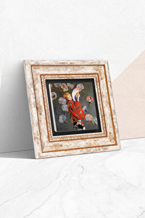 Claude Monet Japon Kostümü Taş Duvar Tablosu Çerçeveli Duvar Dekoru Wall Art