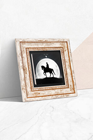 Atatürk Taş Duvar Tablosu Çerçeveli Duvar Dekoru Wall Art