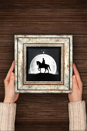 Atatürk Taş Duvar Tablosu Çerçeveli Duvar Dekoru Wall Art