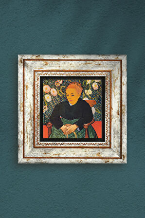 Van Gogh La Berceuse Taş Duvar Tablosu Çerçeveli Duvar Dekoru Wall Art