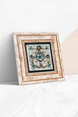 Çini Sanatı Taş Duvar Tablosu Çerçeveli Duvar Dekoru Wall Art