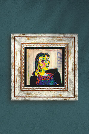Picasso Dora Maar’ın Portresi Taş Duvar Tablosu Çerçeveli Duvar Dekoru Wall Art