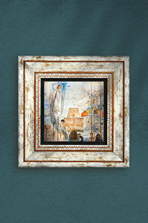 Salvador Dalí Amerika’nın Kristof Kolomb Tarafından Keşfi Taş Duvar Tablosu Çerçeveli Duvar Dekoru Wall Art