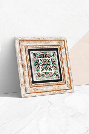 Çini Sanatı Taş Duvar Tablosu Çerçeveli Duvar Dekoru Wall Art